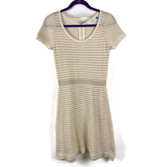 Anthropologie Sparrow Gilt Grid Sweater Dress S - Picture 3 of 12